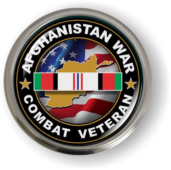 Afghanistan War Combat Veteran Emblem